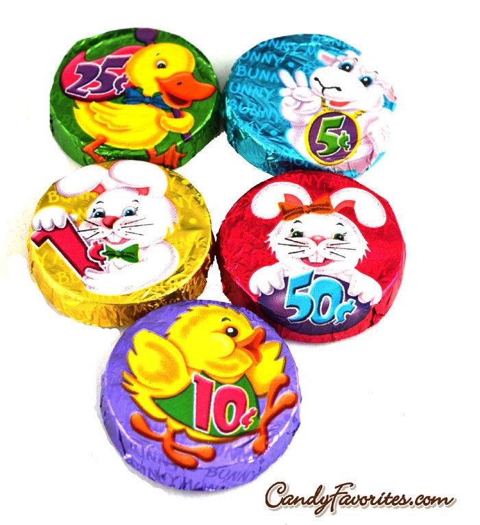 Bunny Munny Milk Chocolate Coins - CandyFavorites