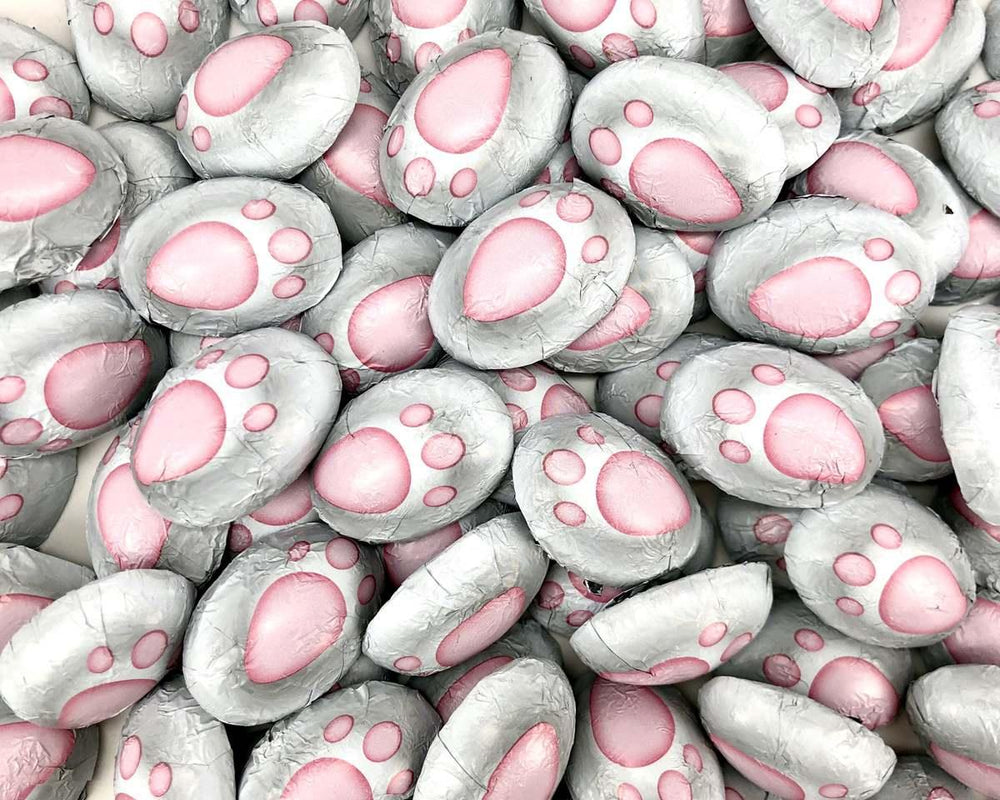 Bunny Tracks Chocolate Foil Eggs - CandyFavorites