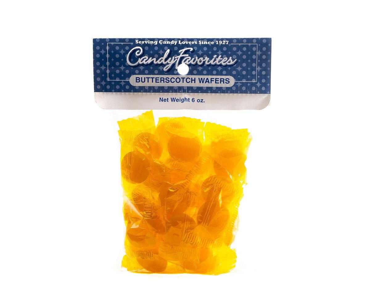 Butterscotch Discs 5.5 Ounce Peg Bags - CandyFavorites
