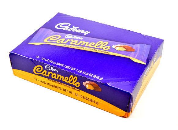 Cadbury Caramello Milk Chocolate & Creamy Caramel Bars - CandyFavorites