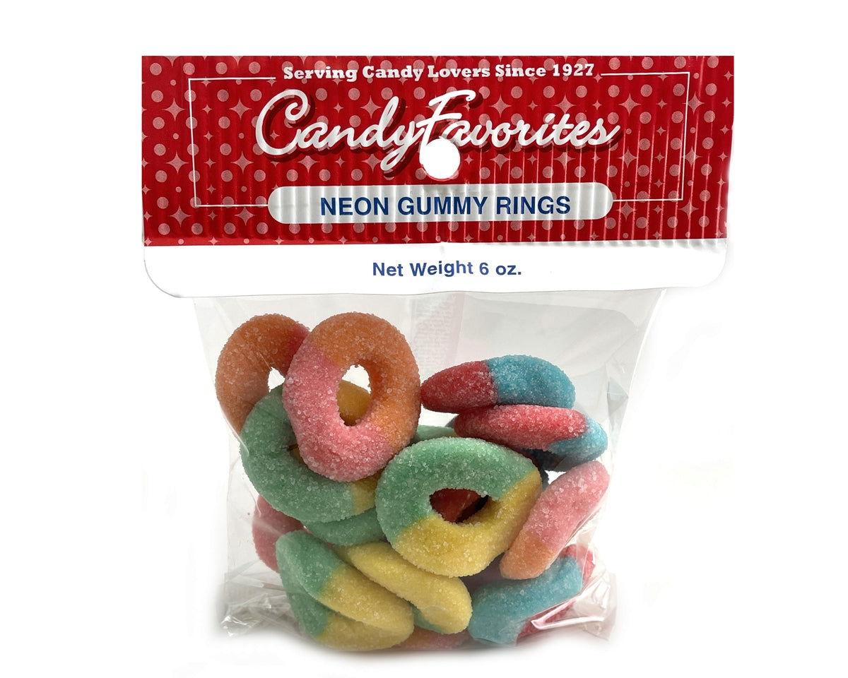 CandyFavorites Gummi Neon Rings Hang Bags - CandyFavorites