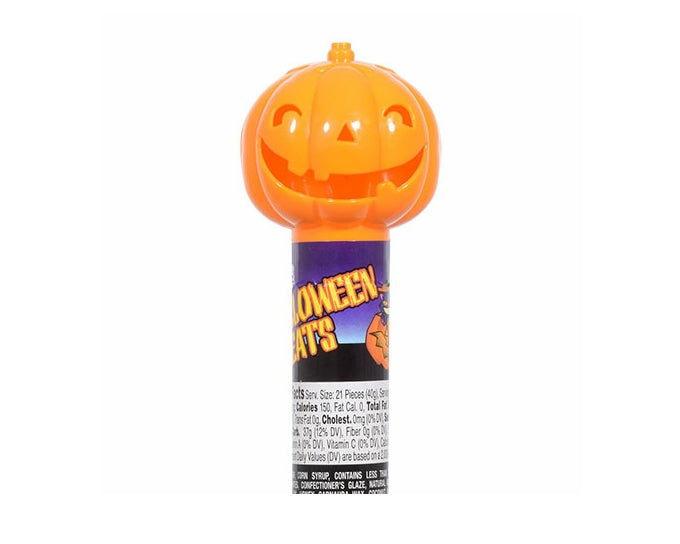 Candy Corn Filled Pumpkin Tubes - CandyFavorites