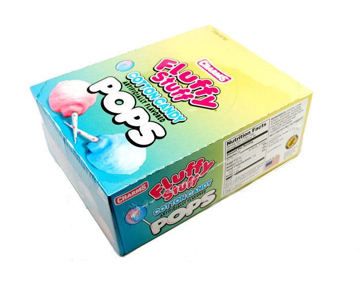 Charms Fluffy Stuff Cotton Candy Lollipop - CandyFavorites