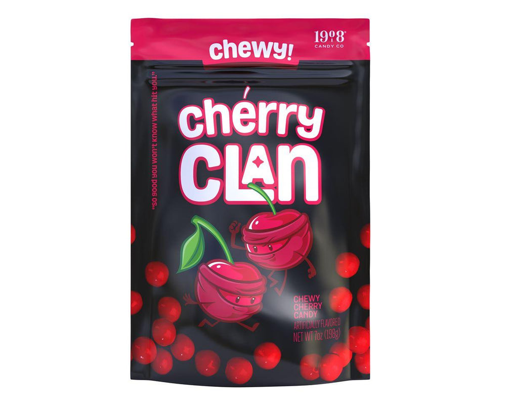 Cherry Clan Chewy Cherry Candies 7 oz. Stand-Up Bag - CandyFavorites