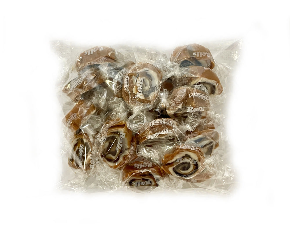 Chocolate Caramel Rolls 6 oz. Flat Bags