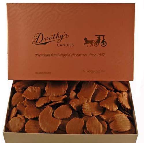 Chocolate Covered Potato Chips 10 oz. Box - CandyFavorites