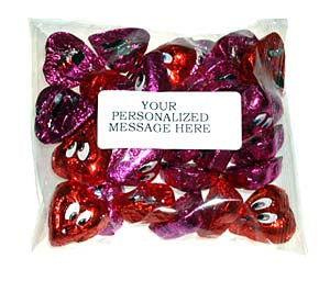 Chocolate Hearts Valentine - Custom Labeled - CandyFavorites