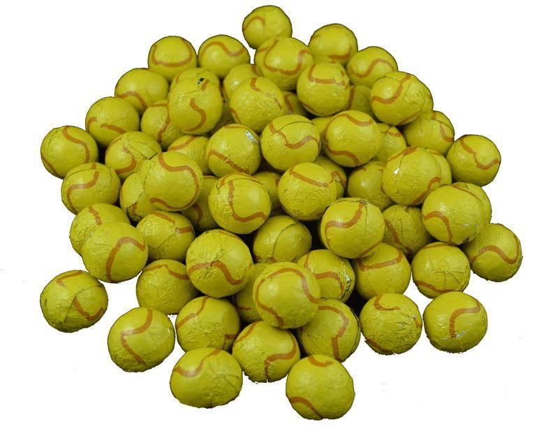 Chocolate Tennis Balls |Foil Wrapped - 2 lb. – Candy Favorites