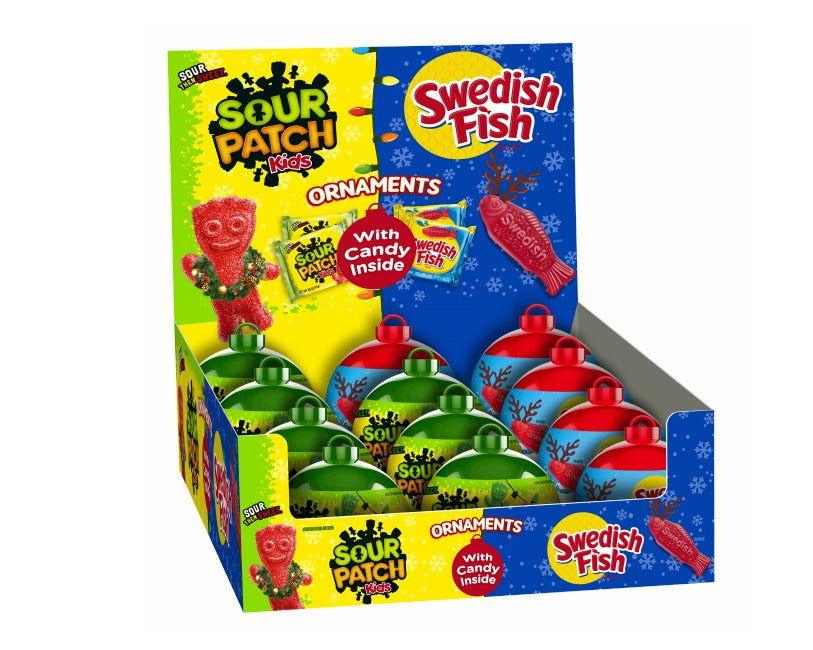 Christmas Swedish Fish & Sour Patch Kids Holiday Ornaments - CandyFavorites