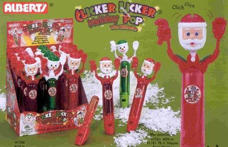 Clicker Licker Christmas Lollipop - CandyFavorites