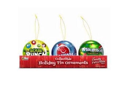 Collectible Holiday Tin Ornaments with Candy - CandyFavorites