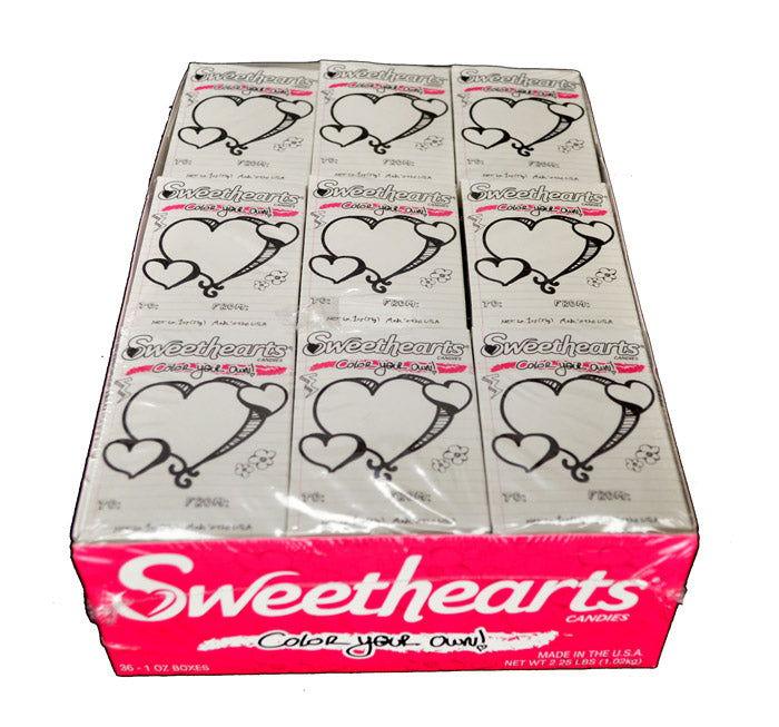 Color your Own Sweethearts Conversation Hearts Box - CandyFavorites