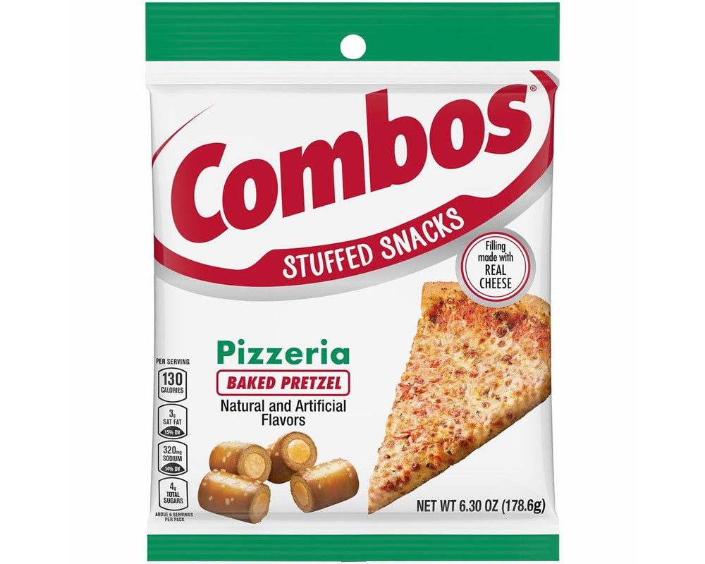 Combos Baked Pizzeria Pretzels Stuffed Snacks 6.3 oz. Bags - CandyFavorites