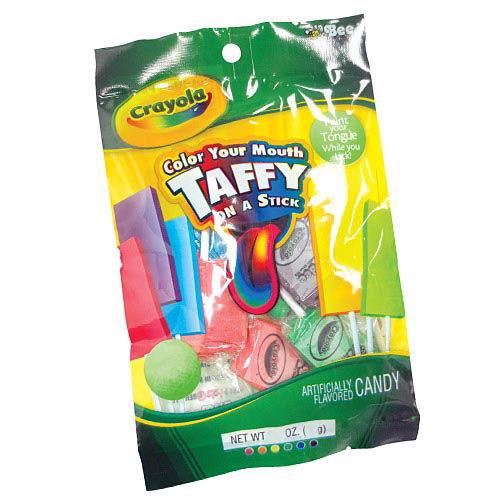 Crayola Color Your Mouth Taffy Lollipops - CandyFavorites