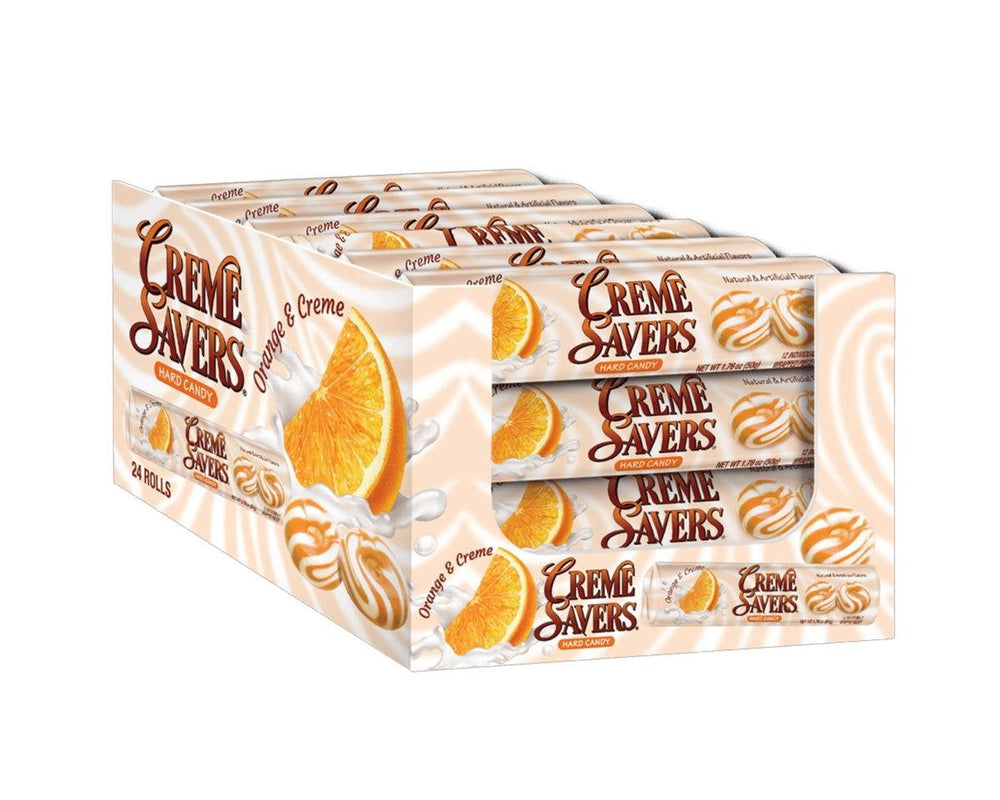 Creme Savers Orange & Creme 1.75 oz. Hard Candy Rolls - CandyFavorites