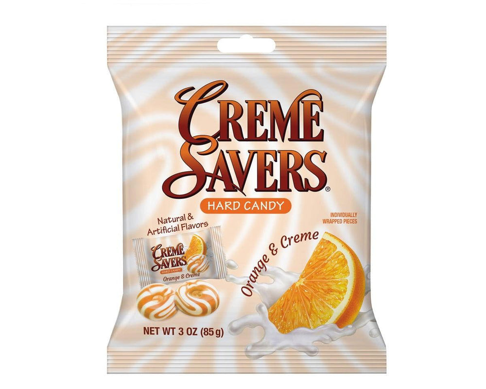 Creme Savers Orange & Creme Hard Candy 3 oz. Bags - CandyFavorites