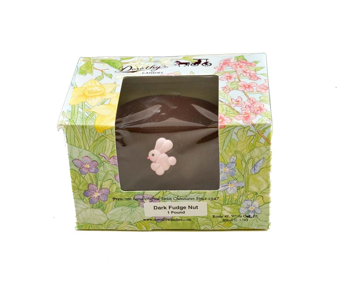 Dark Chocolate Fudge Nut Egg - CandyFavorites