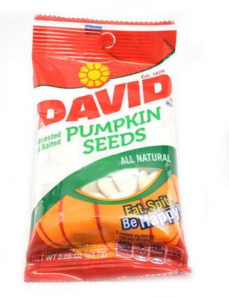 David's Pumpkin Seeds 2.25 Ounce Bag - CandyFavorites
