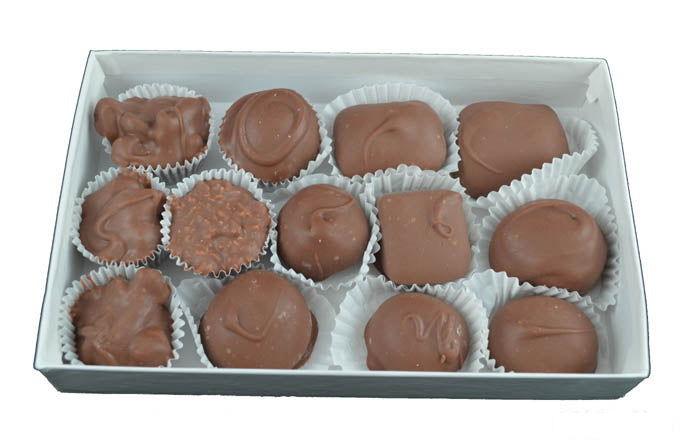 Deluxe Dark and Milk Chocolate Assortment 8 Ounce Box - CandyFavorites
