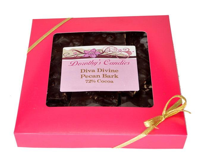 Diva Devine Dark Chocolate Pecan Bark - CandyFavorites