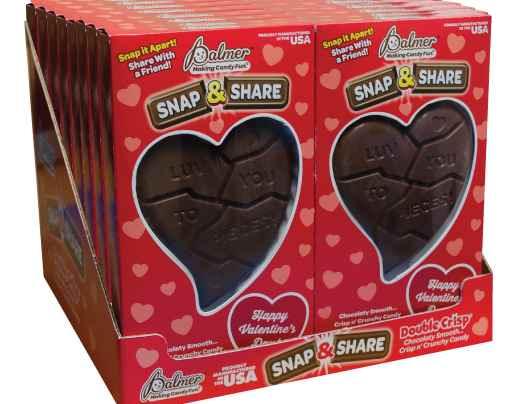 Double Crisp Snap n Share Hearts - CandyFavorites