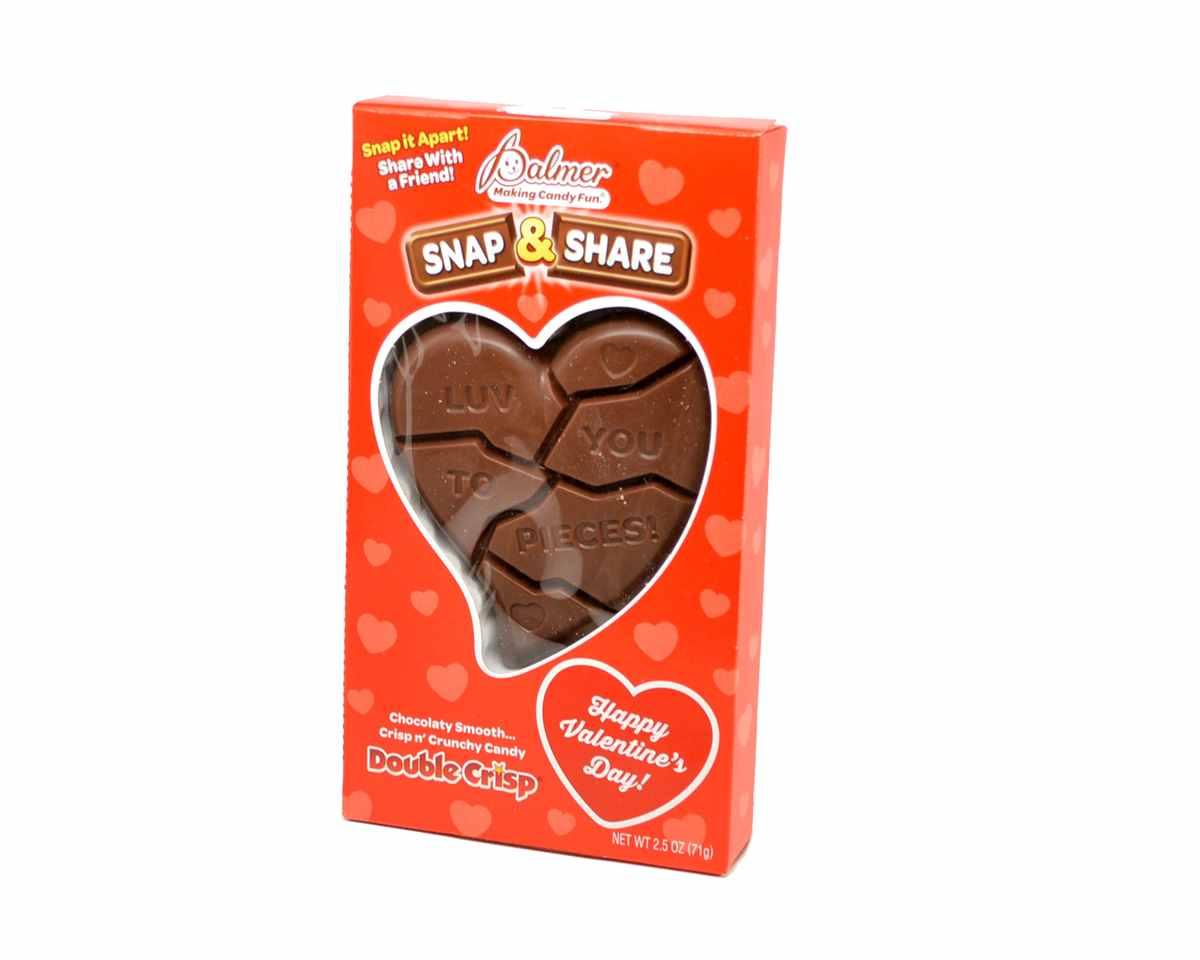 Double Crisp Snap n Share Hearts - CandyFavorites