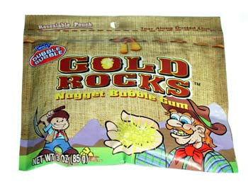 Dubble Bubble Gold Rocks Nugget Bubble Gum - 12 / Box - CandyFavorites