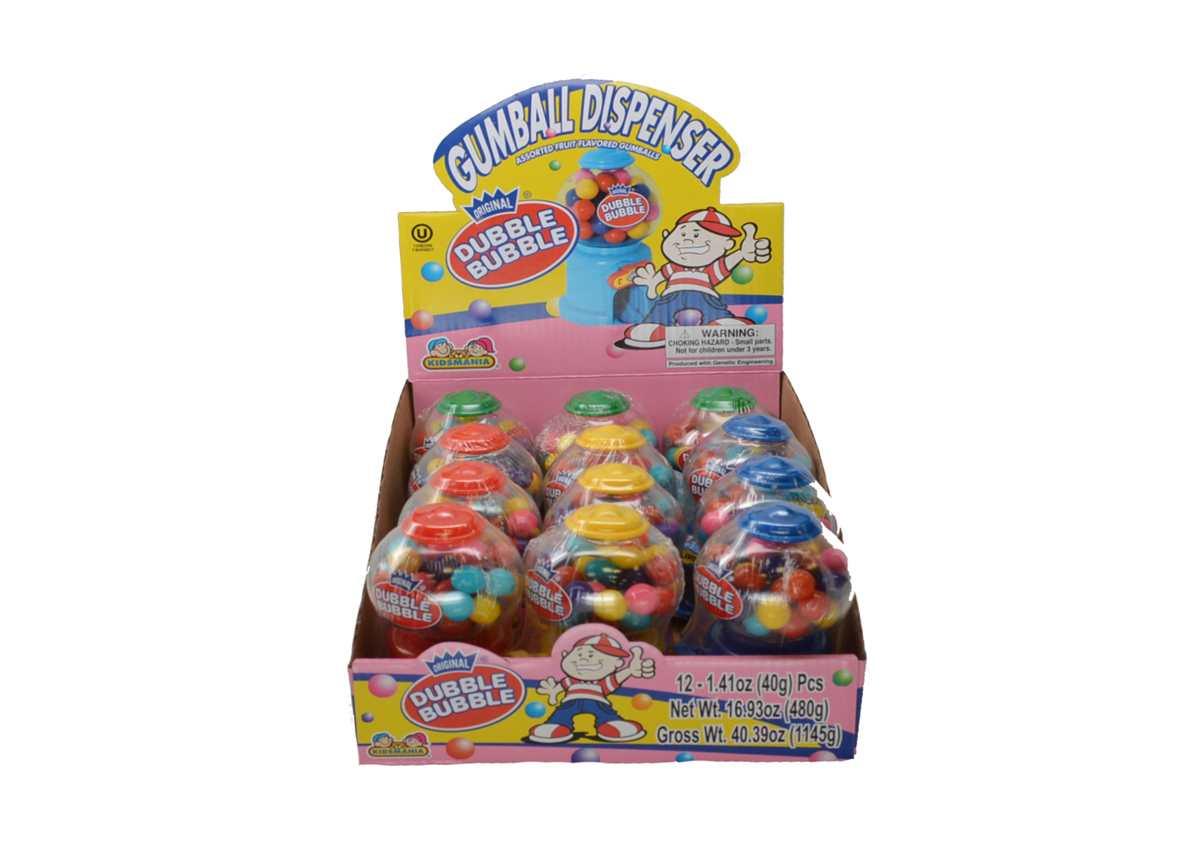 Dubble Bubble Gumballs Mini Dispenser - 12 / Box - CandyFavorites