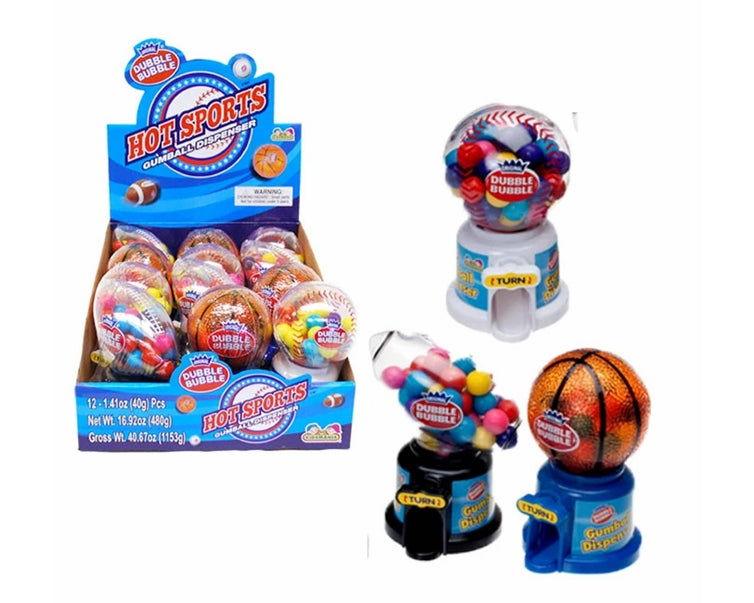 Dubble Bubble Hot Sports Gumball Dispenser - CandyFavorites