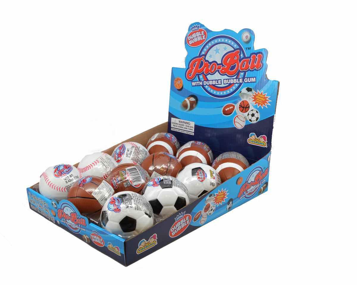 Dubble Bubble Pro-Ball Sports Balls - CandyFavorites