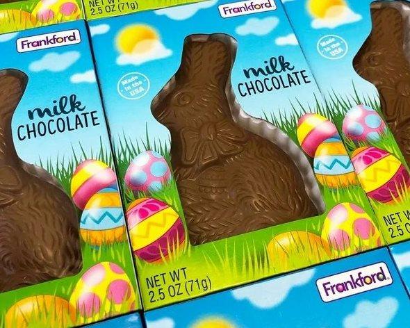 Chocalate Rabbit Rarity Easter Milk Chocolate Rabbit 2.25 oz.| Frankford - 18 / Box – Candy ...