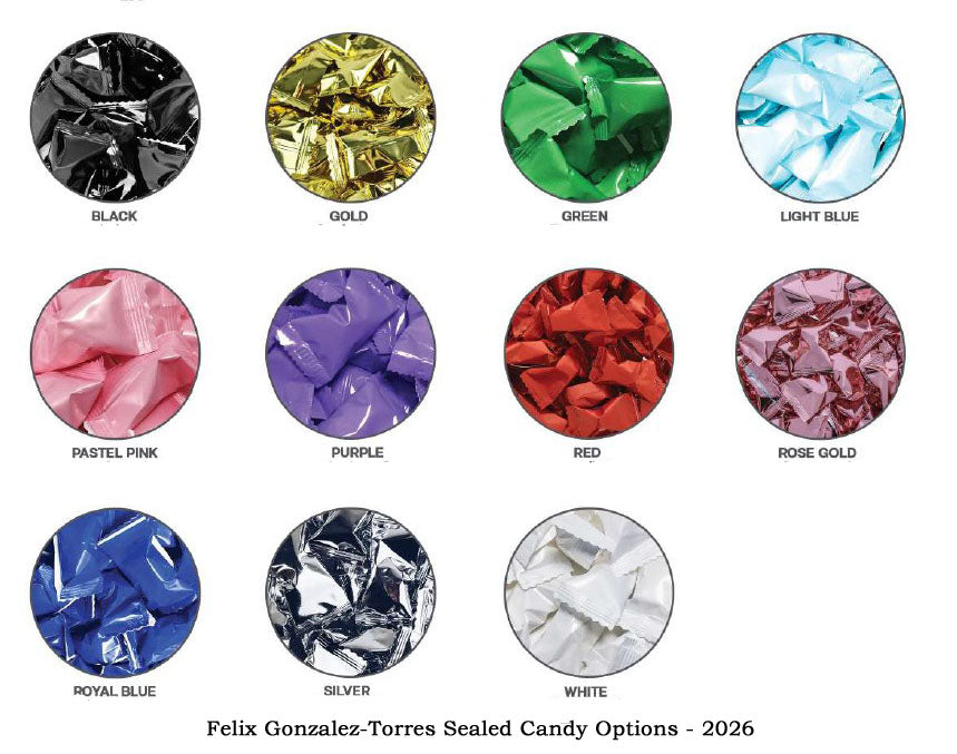 Felix Gonzalez-Torres Pillow Pack Candy Options