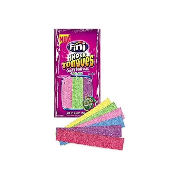 Fini Shock Tongues Candy Sour Belts 4.5 oz. Bags - CandyFavorites