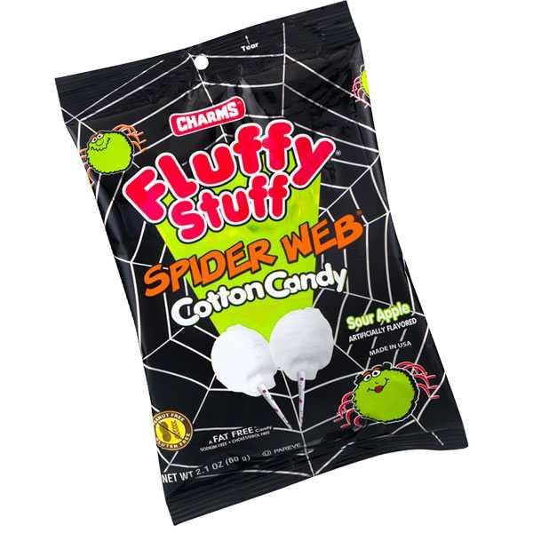Fluffy Stuff Spider Web Cotton Candy Bags - CandyFavorites