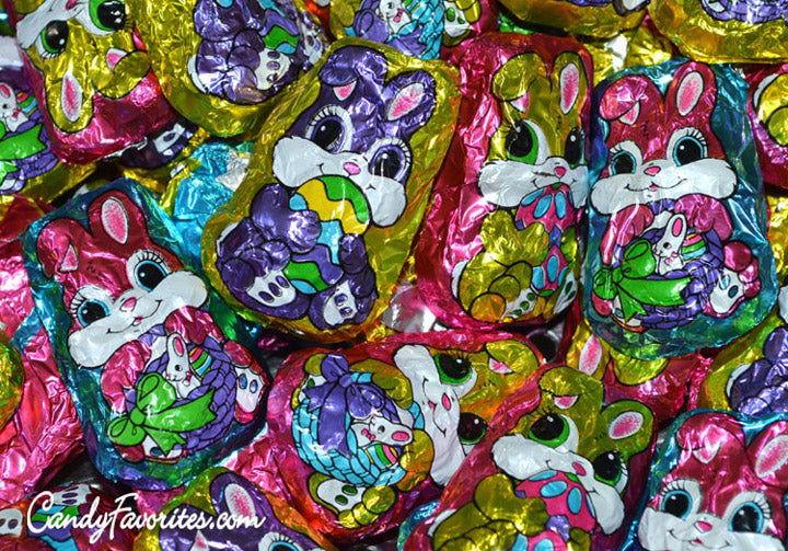 Foil Wrapped Milk Chocolate Bunny - CandyFavorites