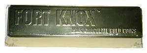 Fort Knox Chocolate Gold  Bar - Individually Wrapped - CandyFavorites