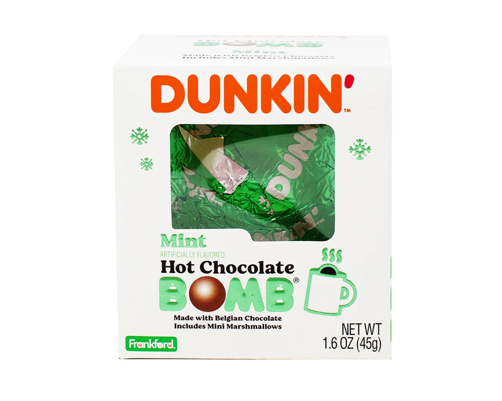 Frankford Dunkin' Mint Hot Chocolate Bomb - 6 / Box