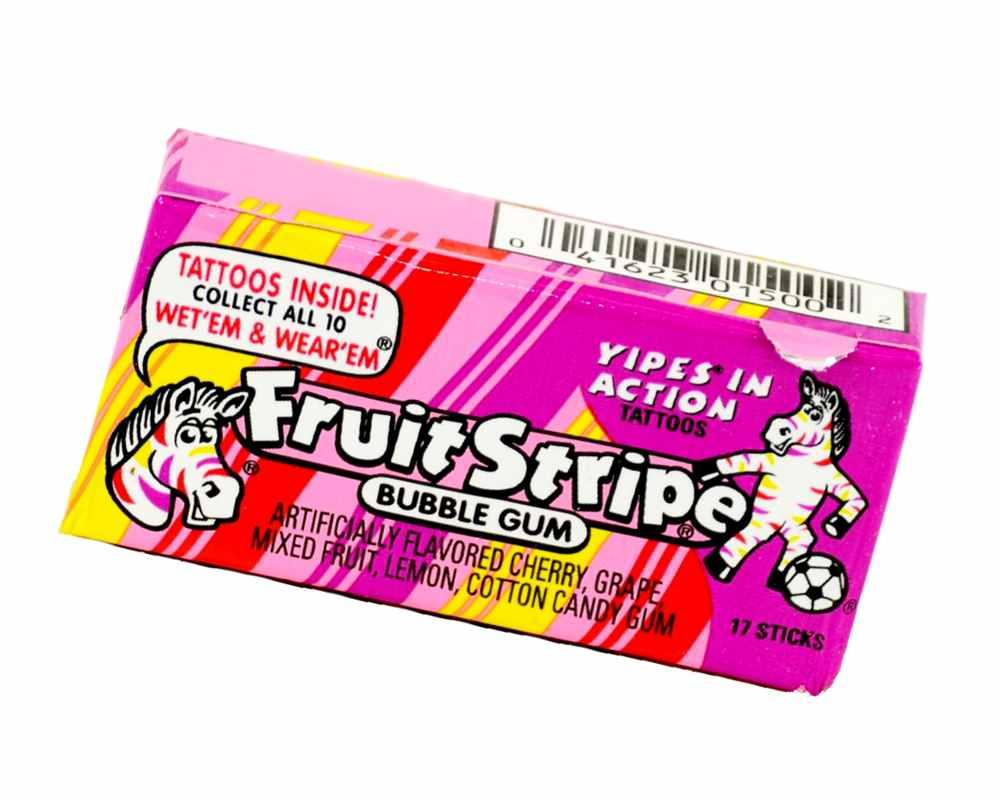 
                      
                        Fruit Stripe Bubble Gum - CandyFavorites
                      
                    