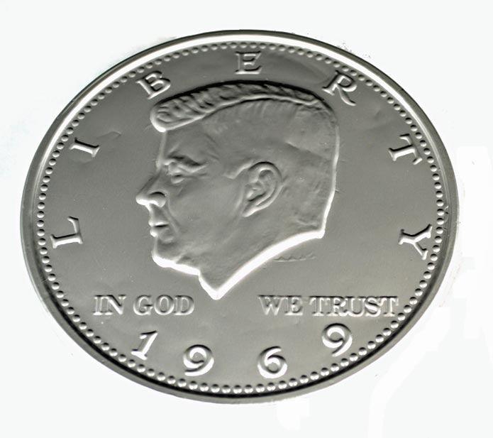 Giant Chocolate Half Dollar Medallions - CandyFavorites