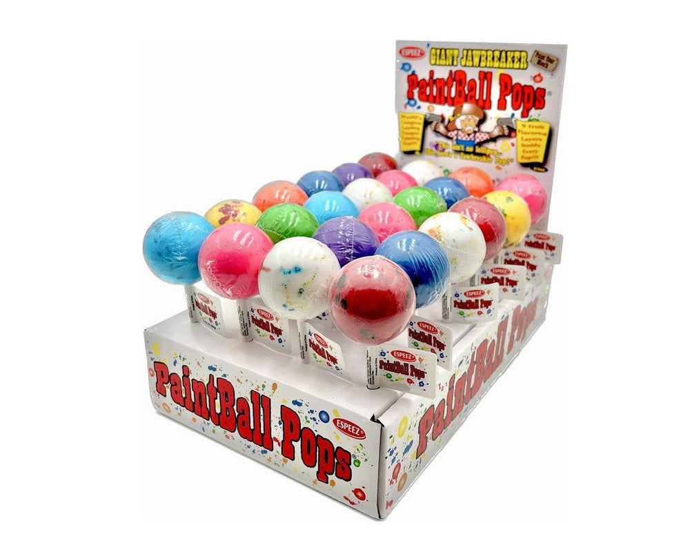 Giant Jawbreakers Paint Ball Lollipop - CandyFavorites