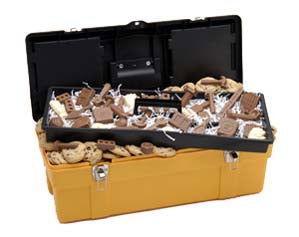 Giant Mega Chocolate and Cookie Filled Toolbox - CandyFavorites