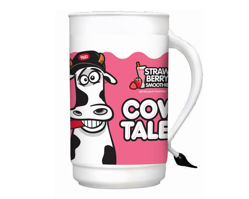 Goetze's Strawberry Smoothie 1oz Cow Tales with Tumbler - CandyFavorites