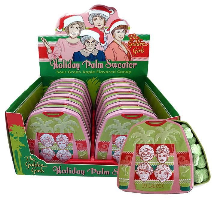 Golden Girls Palm Sweater Candy Filled Tin - CandyFavorites