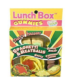 Gummi Lunch Box Spaghetti and Meatballs - CandyFavorites