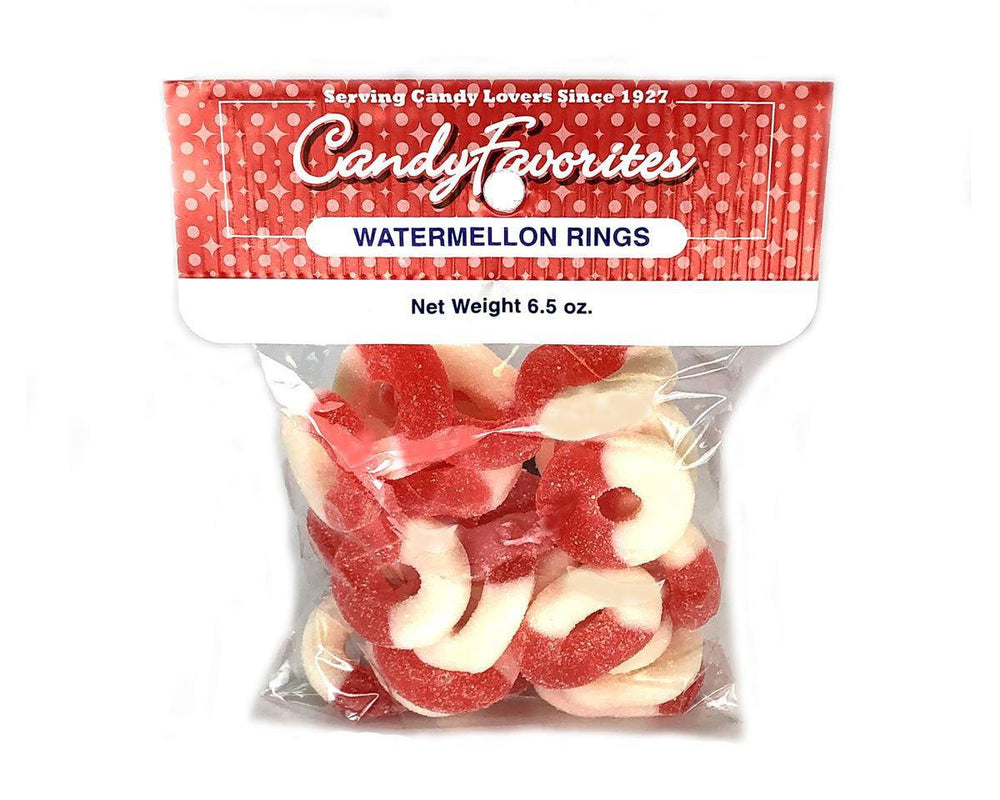 Gummi Watermelon Rings 6.5 oz. Bags - CandyFavorites