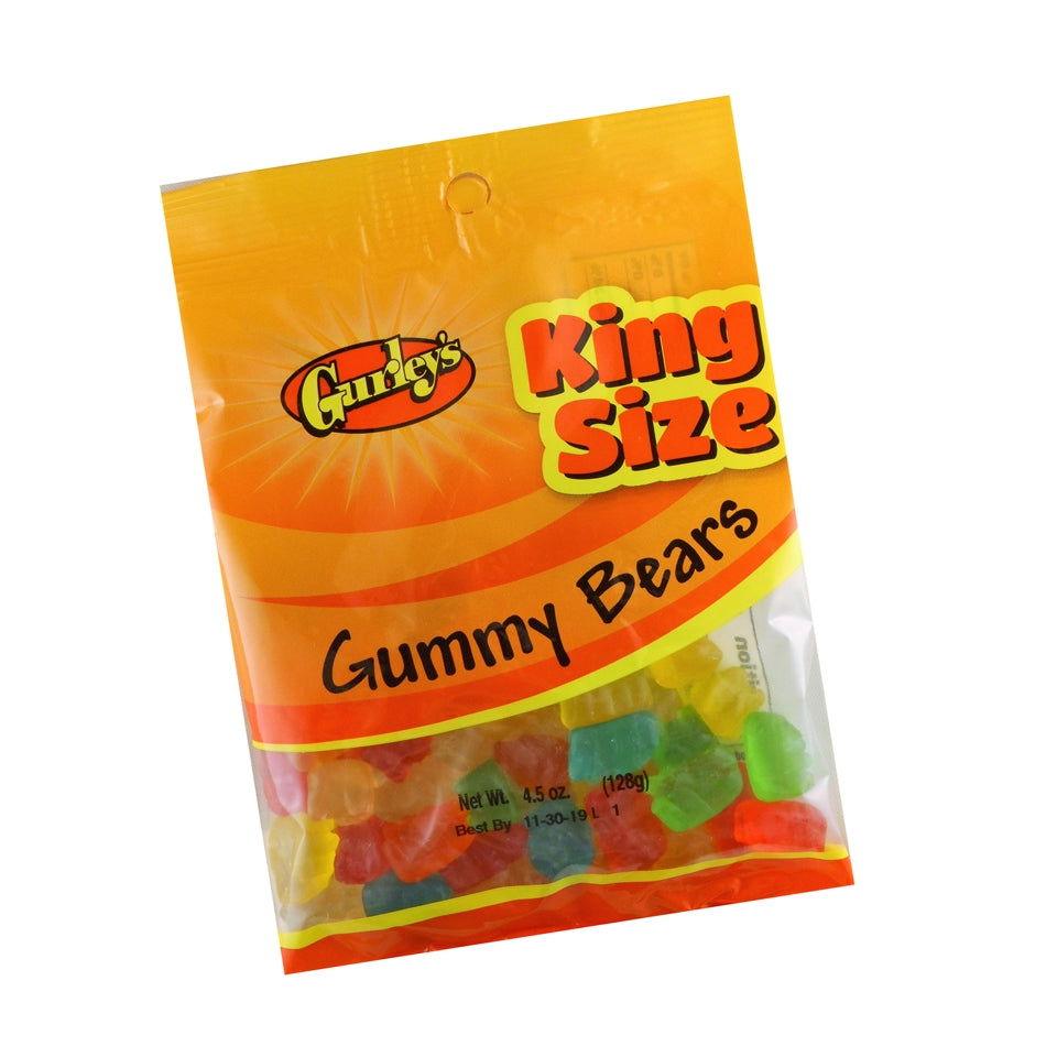 Gurley's Gummi Bears Peg Bags - CandyFavorites