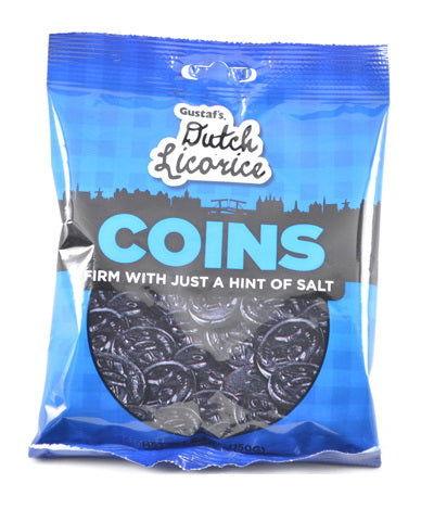 Gustaf's Black Licorice Coins - CandyFavorites
