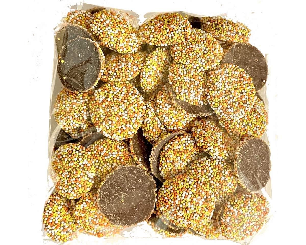 Hand-Packed Halloween Nonpareils Flat Bags - CandyFavorites