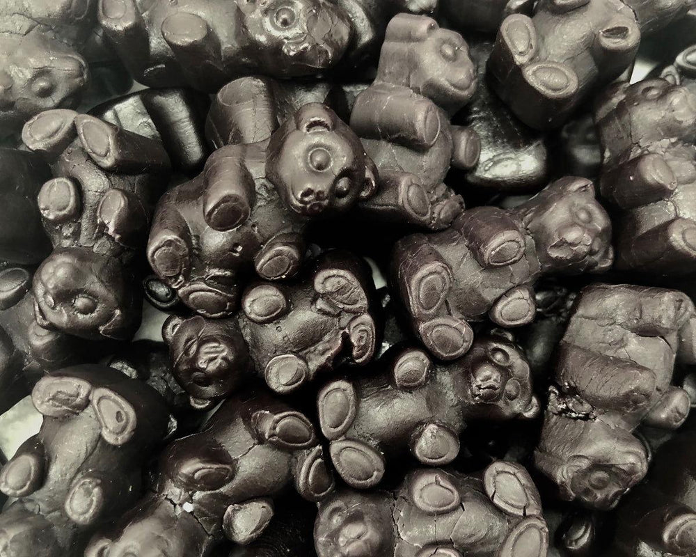 
                      
                        Hand Packed Black Juju Bears 8 oz. Bags - CandyFavorites
                      
                    