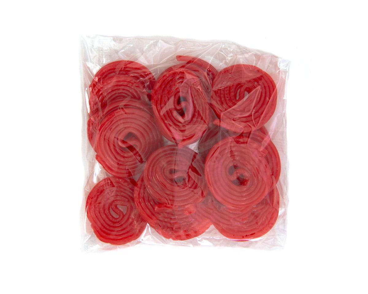 Hand Packed Strawberry Licorice Wheels 7 oz. Bags - CandyFavorites